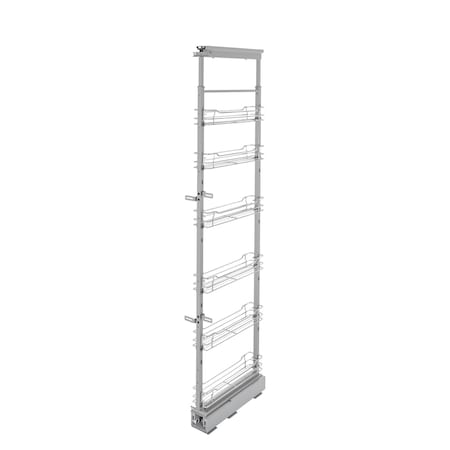 Rev-A-Shelf Steel, Silver, 4.41 in W, 73.63 in H, 21.72 in L, Silver 5773-04-CR-1